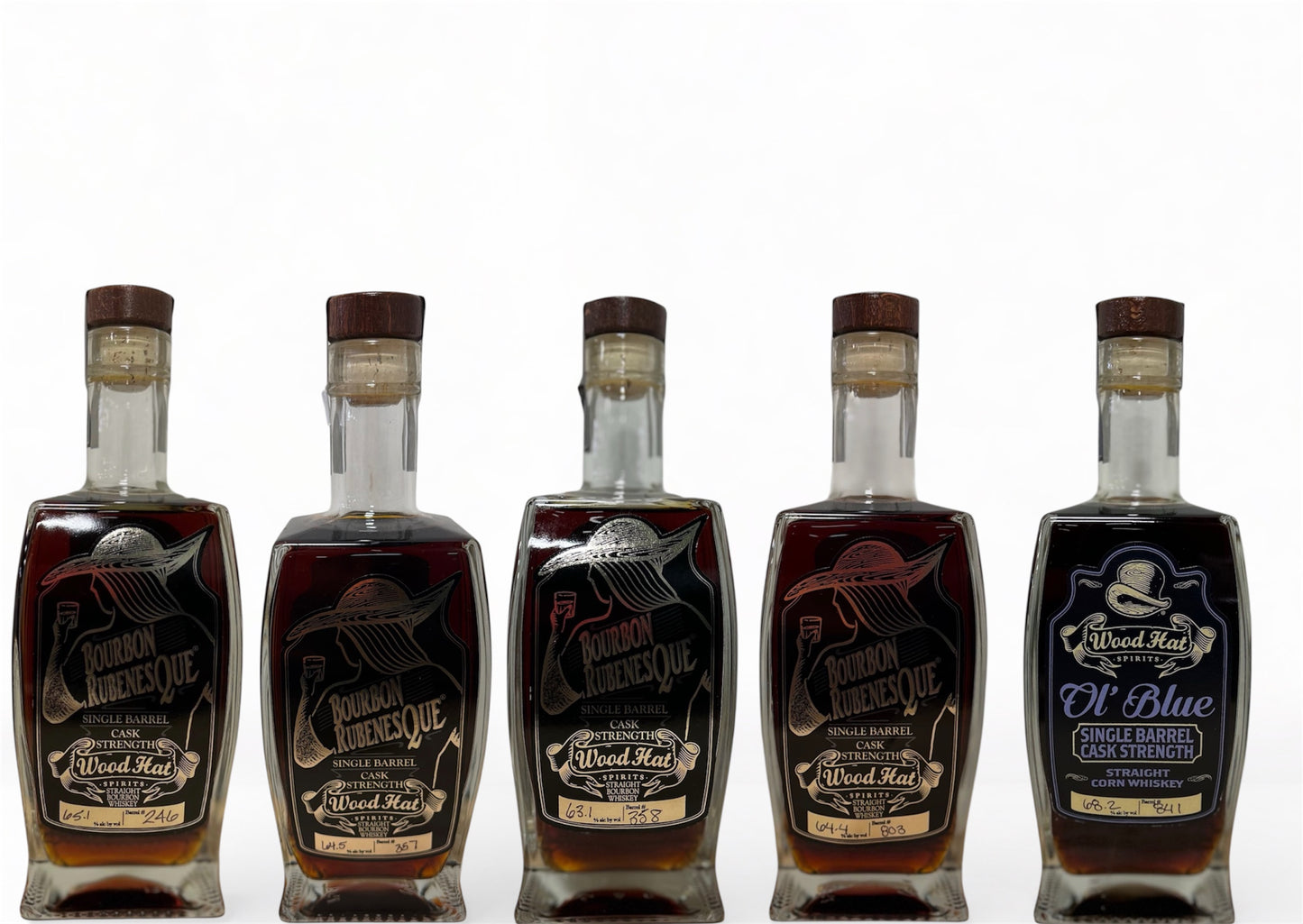 Wood Hat Bundle: Blue Corn 246, 357, & 358, + Ol' Blue 841 + Rubenesque 803