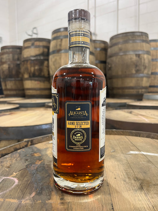 Augusta Distillery Wheated Bourbon Single Barrel: Selected by Bluegrass Barrel Pickers